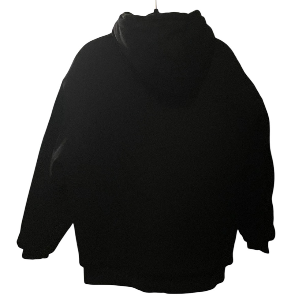 Comfrt Weighted Hoodie Full Zip Onyx Black 5 Lbs Oversized Unisex Size Medium - Picture 6 of 9